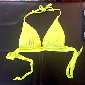 Victoria’s Secret neon yellow padded bikini